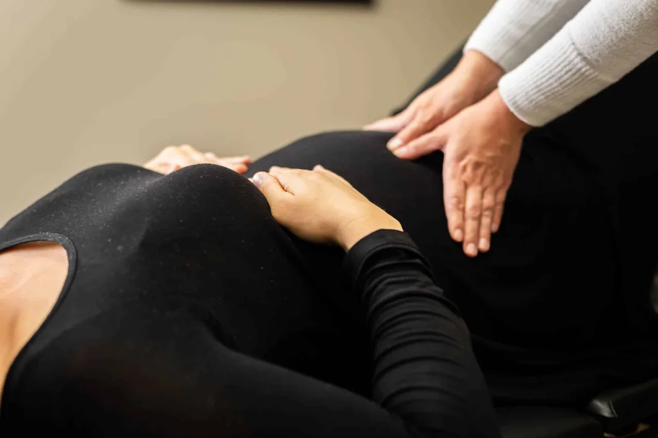 Webster Technique prenatal chiropractic adjustment at Mattia Spinal Care & Rehab Center in Orlando